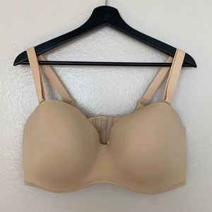 Beige Cacique Boost Multi-Way Strapless Bra 40DDD